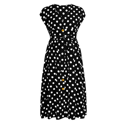 Plus Size Polka Dot Summer Dress