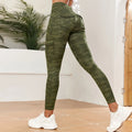 CHRLEISURE Camouflage Utility-Pocket Leggings