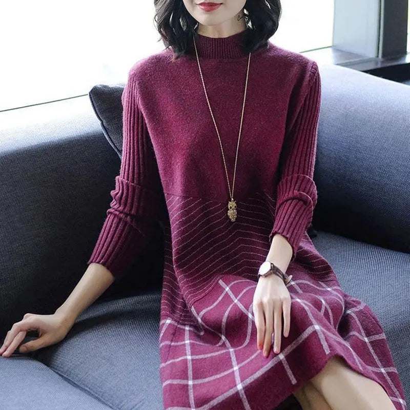Autumn Winter Knitted Dress
