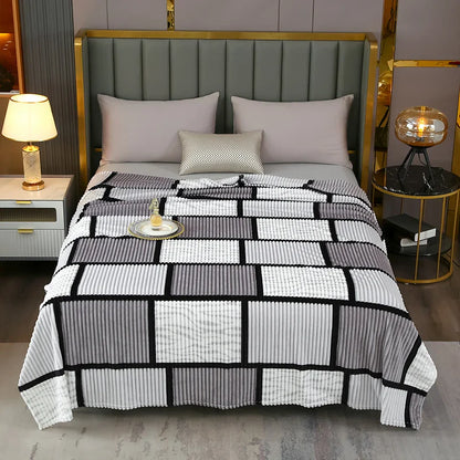 Plaid Flannel Fleece Blanket