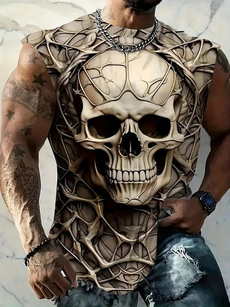 Retro Motorcycle Graphic Vest