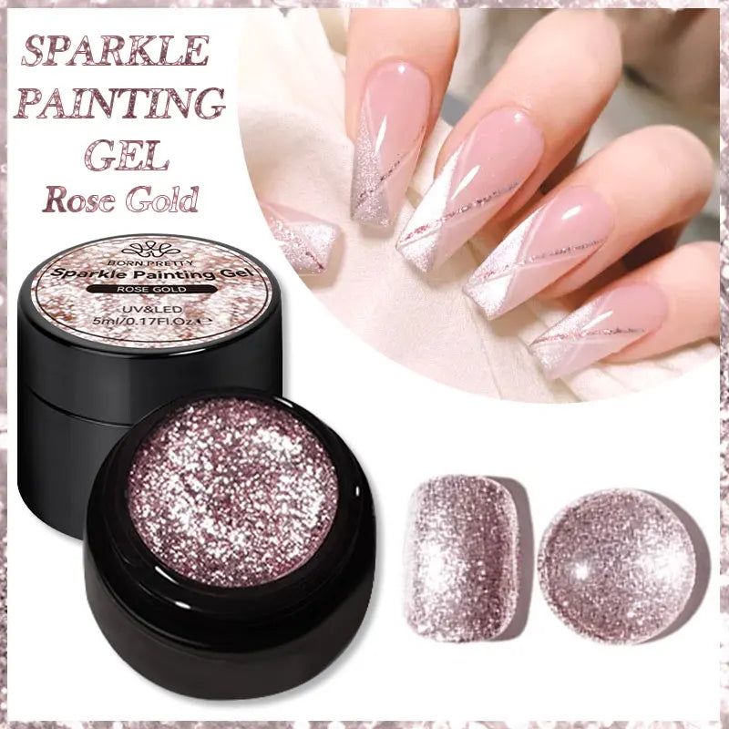 BORN PRETTY Silver Metal Effect
