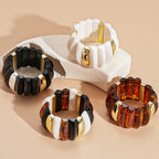Acrylic Elastic Geometric Bracelet
