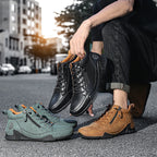 Handmade Leather Ankle Winter Boots