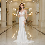 Beaded Chiffon Gown