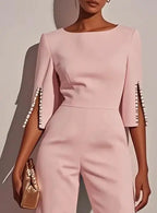 Beaded Slim Jumpsuit