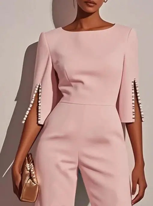 Beaded Slim Jumpsuit