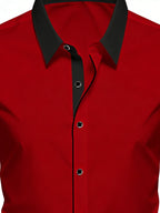 Patchwork Tuxedo Formal Shirt