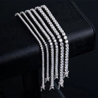 Personalized Moissanite Silver Cuff