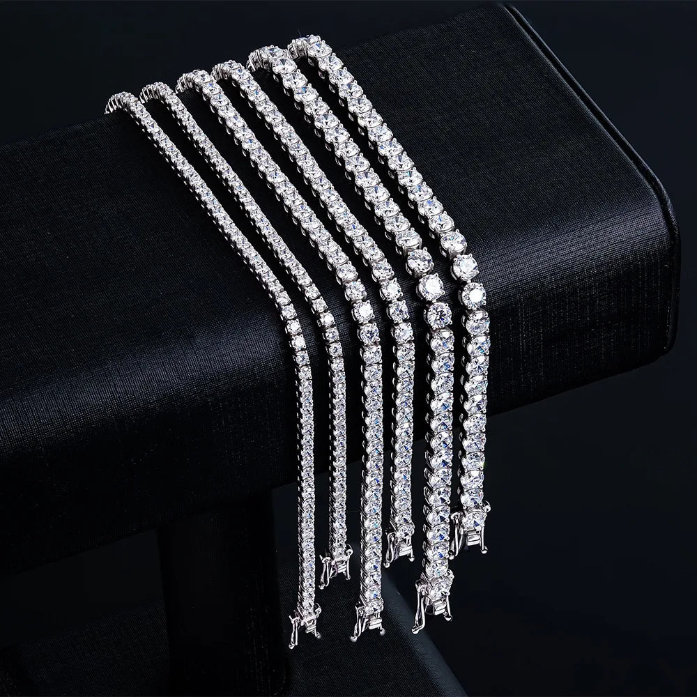 Personalized Moissanite Silver Cuff