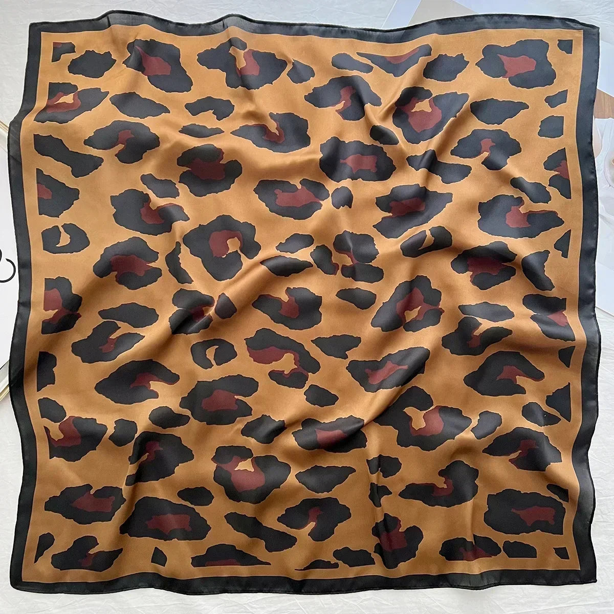 Luxury Print Silk Square Scarf