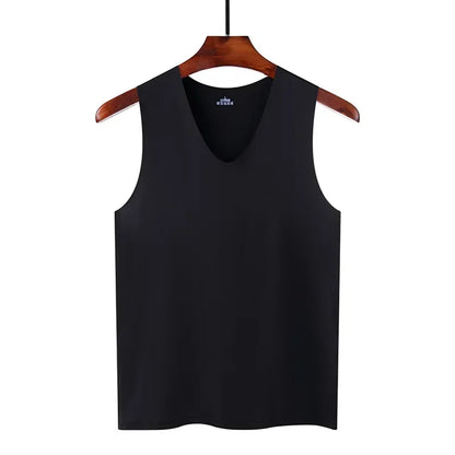 Men V-Neck Seamless Tank