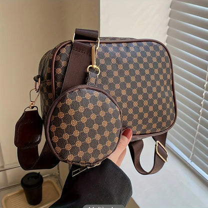 Geometric Crossbody Bag Set