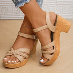 Women Cross Tied Gladiator Sandals