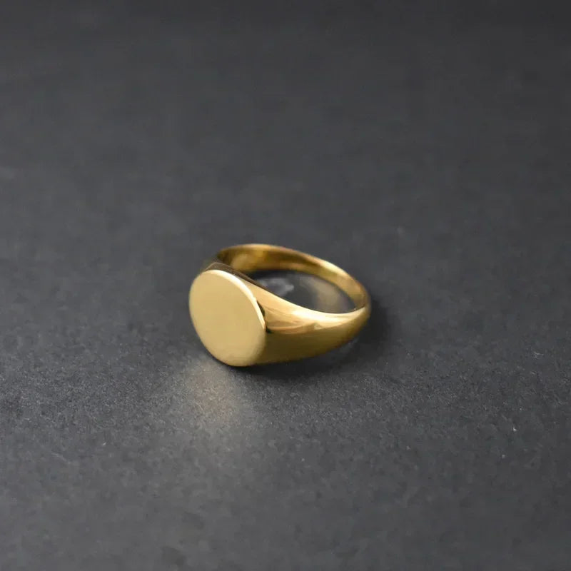 SANGSY Gold-Plated Signet Ring