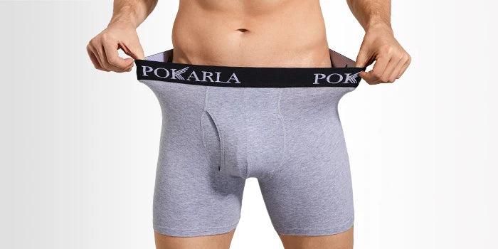 POKARLA Men’s Cotton Boxer Shorts