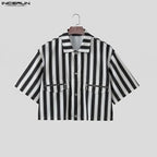 Striped Casual Short Shirt