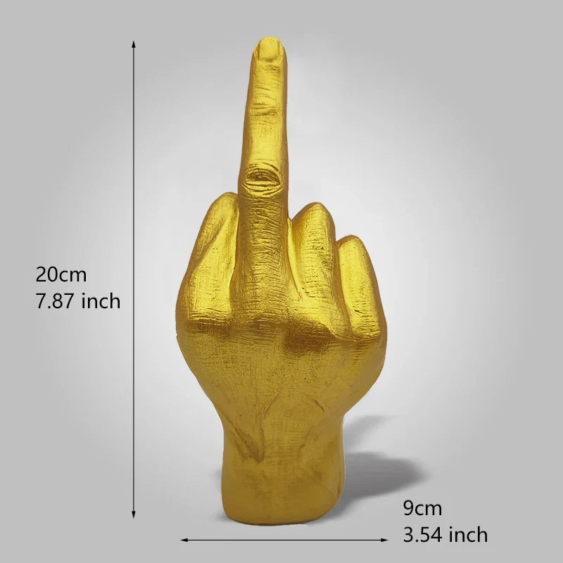 Resin Middle Finger Statue