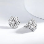 Flower Cluster Moissanite Earrings