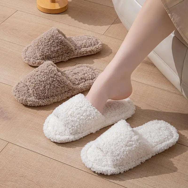Plush Winter Home Slippers