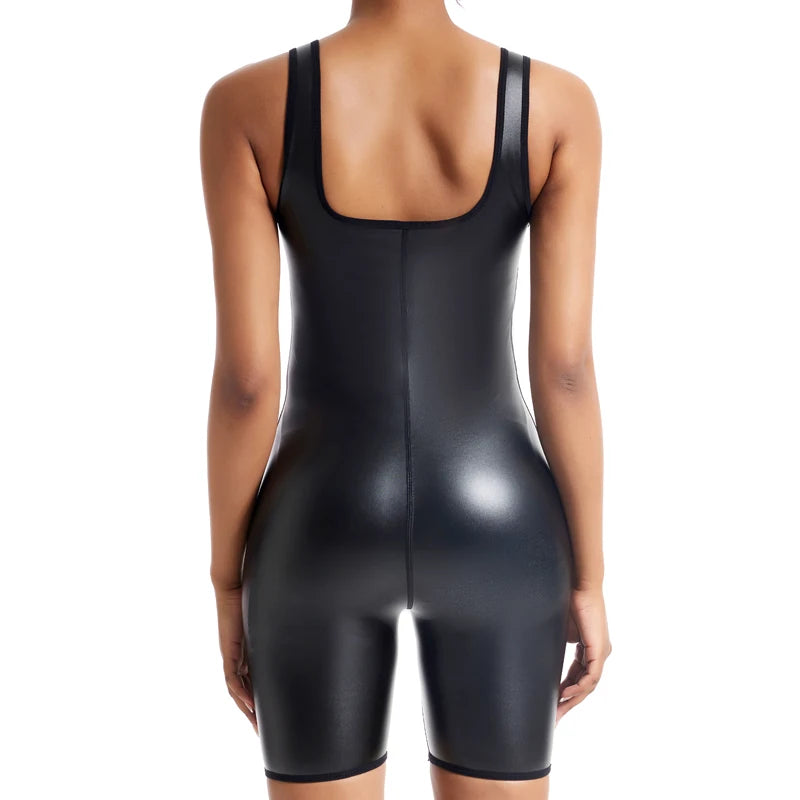 Faux Leather Bodysuit
