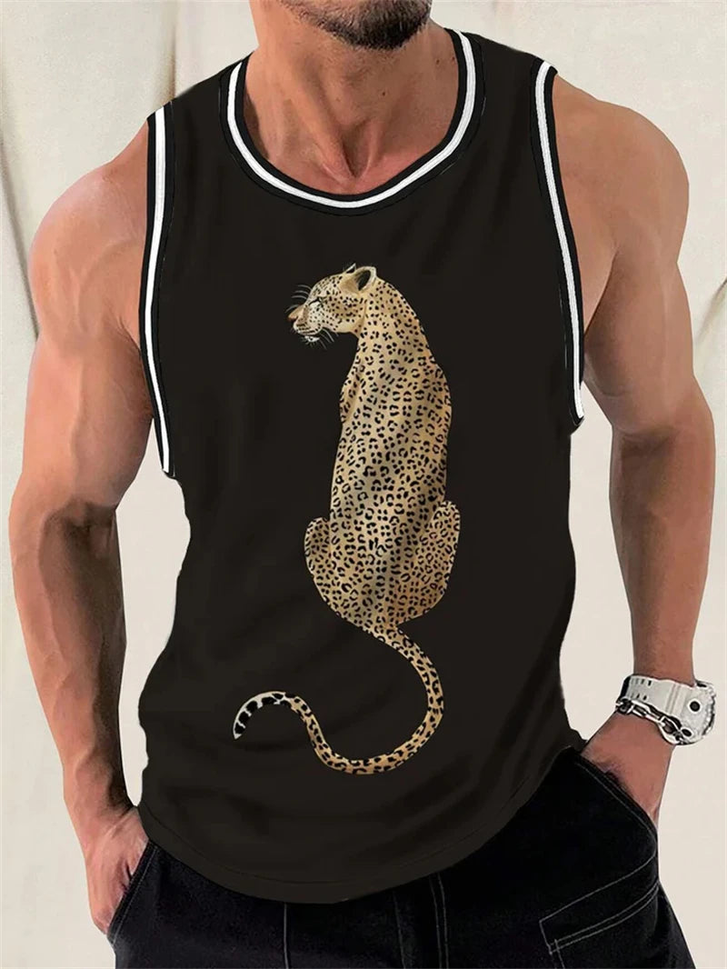 Leopard Print Streetwear Tank Top