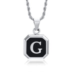 Initials Letter Pendant Necklace