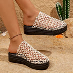 Mid Heel Summer Slides