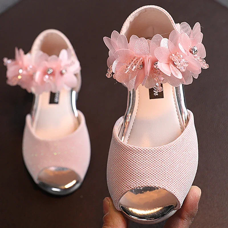 Kids Low Heel Party Pumps