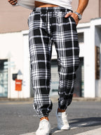 Patchwork Ankle Sweatpants