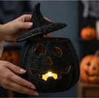 Wicker Pumpkin Lantern Storage Box