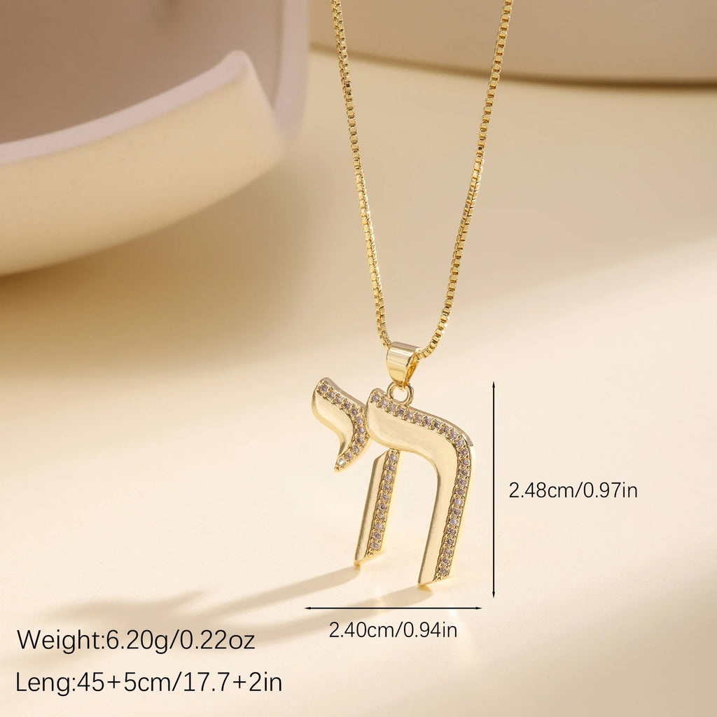 Zircon Cross Pendant Necklace