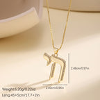 Zircon Cross Pendant Necklace