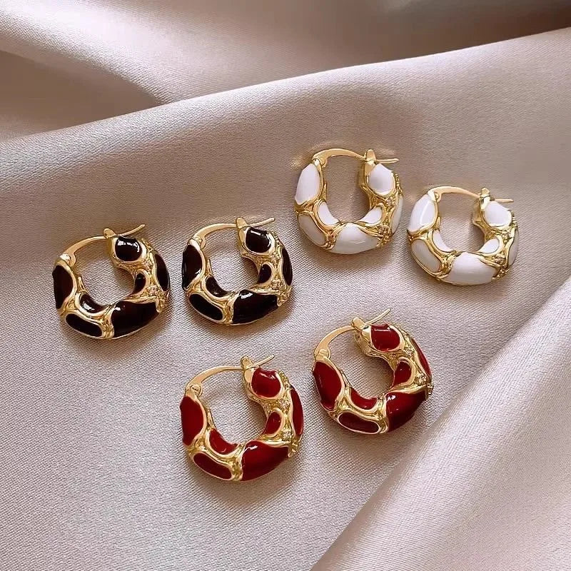 Vintage Water Drop Hoops