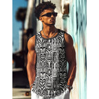 Monster Print Graphic Tank Top