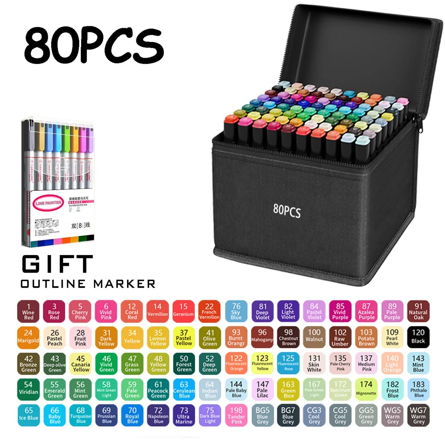 Double Tip Permanent Art Markers
