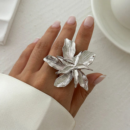 Punk Style Flower Ring