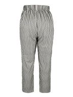 Striped Drawstring Baggy Trousers