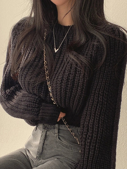 Loose Lantern Sleeve Sweater