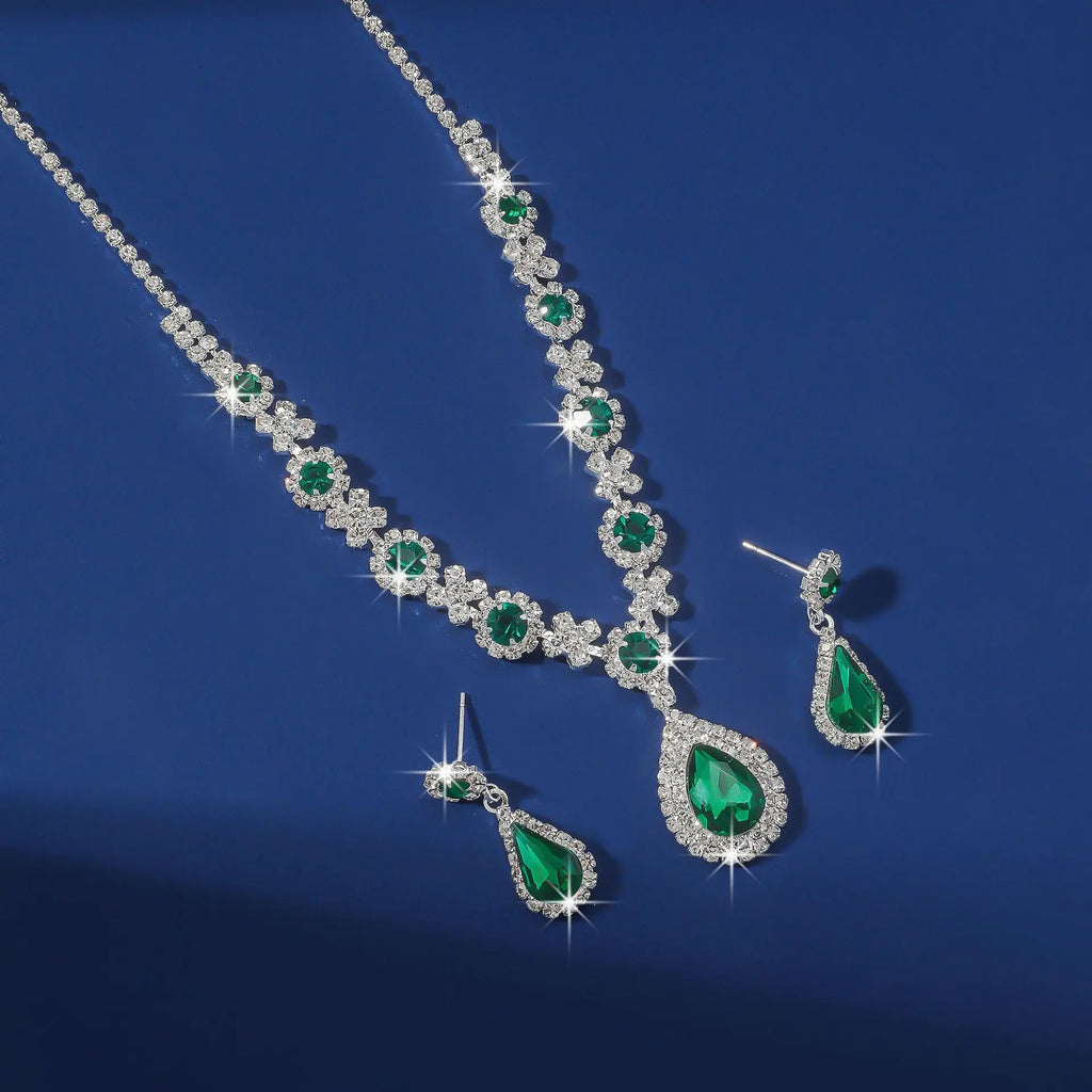 Elegant Rhinestone Jewelry Set