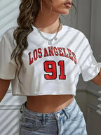Brooklyn Graphic Crop T-Shirt