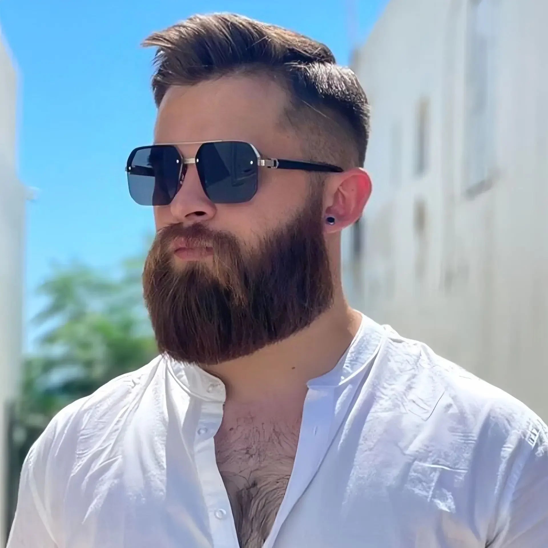 Fashionable Men's Square Sunglasses