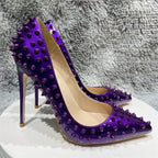 Studded Patent Leather Pumps