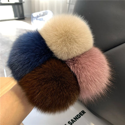 Fox Fur Hair Scrunchie
