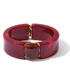 Acrylic Gold Bangle Set