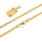 Mprainbow Sunburst Charm Necklace