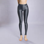 Bessmini Shiny High-Cut Pencil Leggings