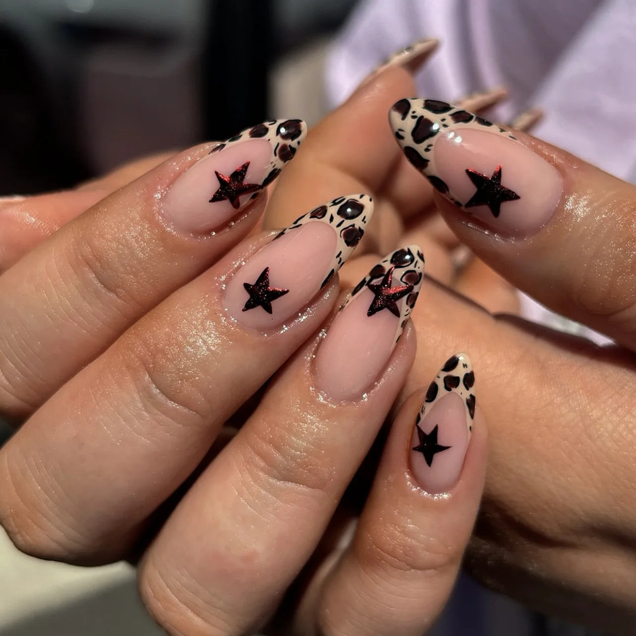 Brown Leopard Print Pattern False