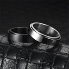 Black Titanium Spinner Ring