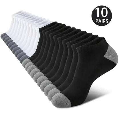 10 Pairs Breathable Low Cut Socks